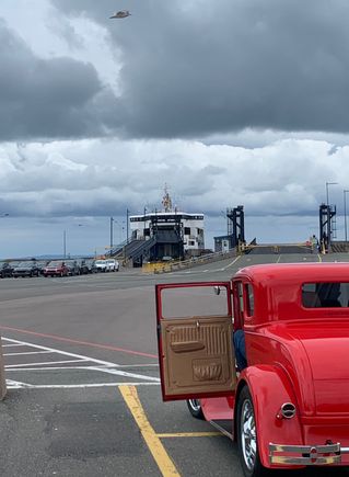 waiting for the PEI-to-Nova Scotia ferry

