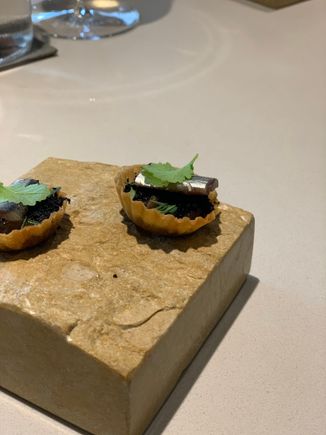 Pissaladiere, Nordic Anchovies, olive, Onion
