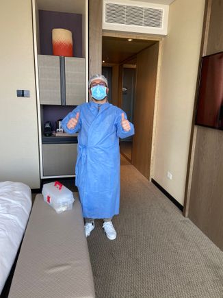 In the morning a doctor came to do a RT-PCR in my room. This time I got my results quickly and it was negative! Considering I had a runny nose and cough, with itchy throat.. I was happy. Didn’t want to be stuck 14 days in quarantine out here 