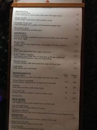 Drinkslist 1