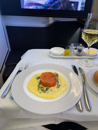 Smoked salmon appetiser 