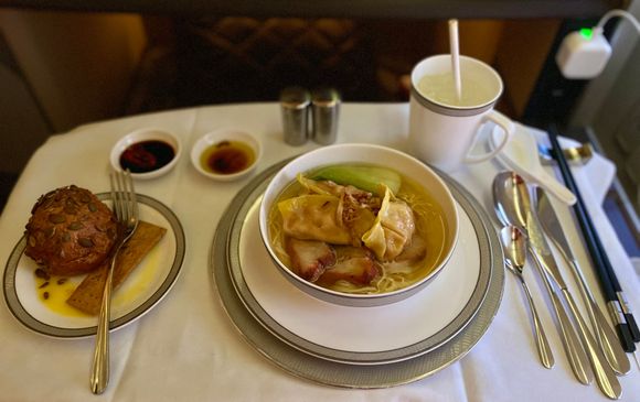 Wanton noodle soup with “char Siew “