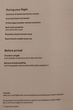 LAX-HKG snacks