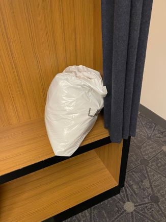 Housekeeping left dirty laundry in the room