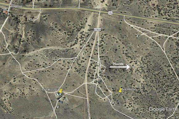 Aerial overview showing relationship to St. Anne Mission