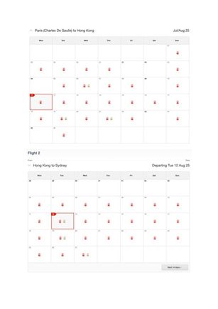 How the mobility screens look at time of writing, contrary to the assistant claiming that now award seats were available for all August
