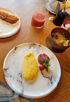 Restaurant breakfast -  signature omelette