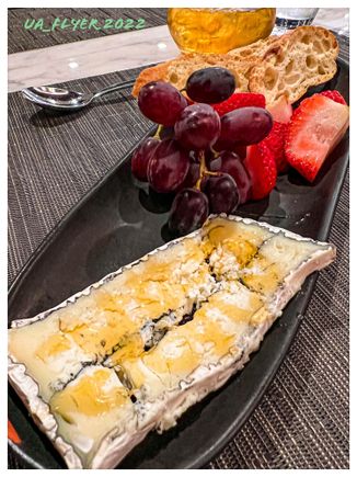 Cheese appetizer ordered as a desert