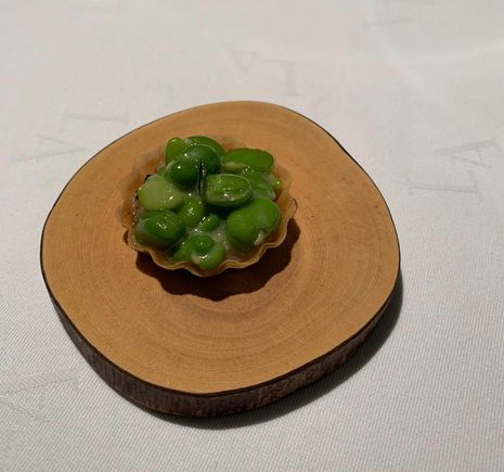 Amuse bouche - fava beans & ??