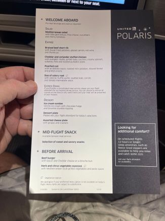 December menu; I would get the chicken again and again