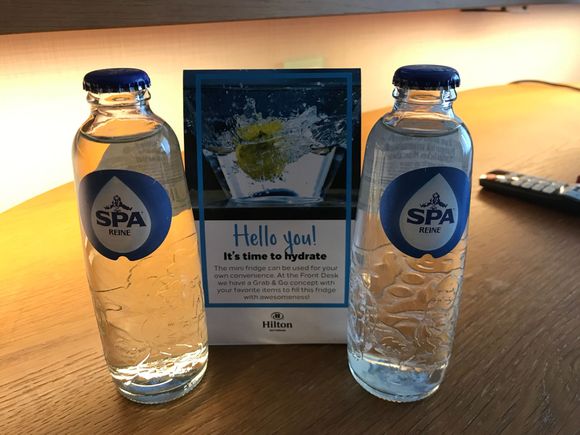 Complimentary water