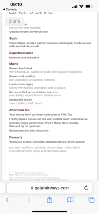 Another part of Premium hot menu