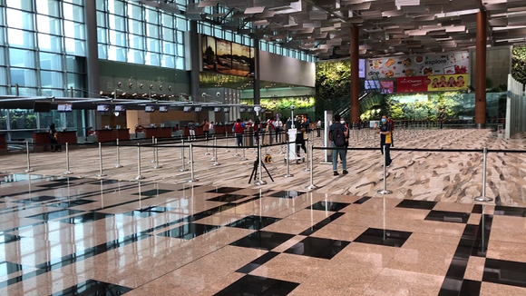 Check-in area