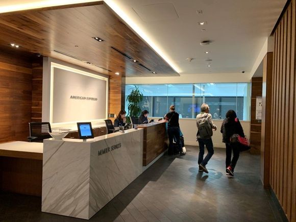 Check-in area
