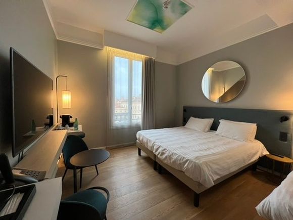 Renovated room.
