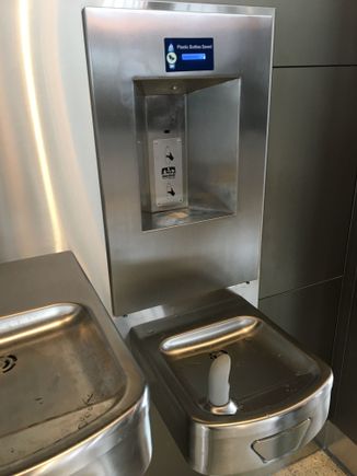 Lots of water bottle fillers, a nice touch
