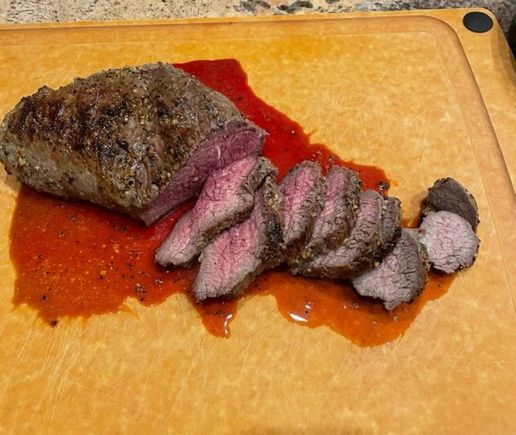 Last night’s tri-tip. That’s how I like it. 
