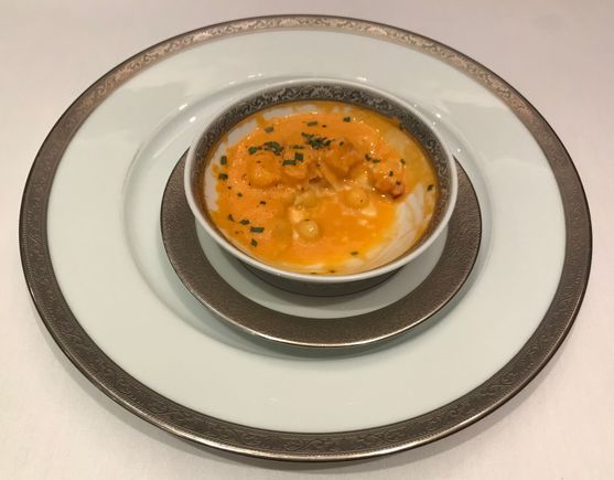 Blue lobster bisque 