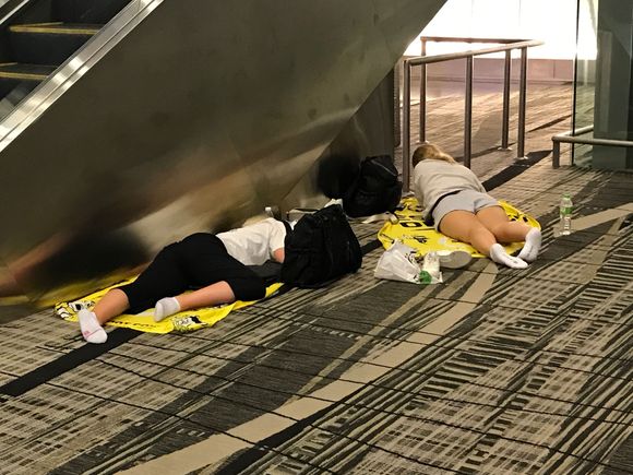 Book the transit hotel ASAP because people where turned away and at several places in the terminal we saw people camping out