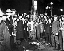 Postcards were printed commemorating lynchings 