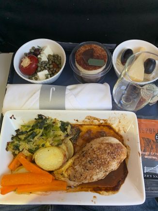 Excellent service on this flight. 12 rows of CE. Full pre meal drinks service with nuts, lots of top ups, plenty of time, lots of chat and didn’t feel rushed. Good flight (we won’t mention the pre flight airport experience though!) 