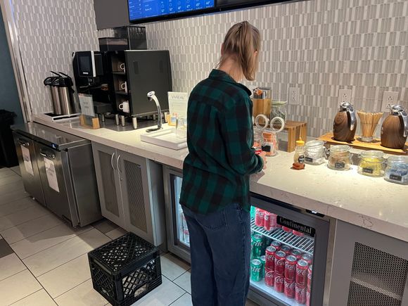 The Club MSY beverage station