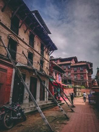 The Street of Bhaktapur Durbar Square