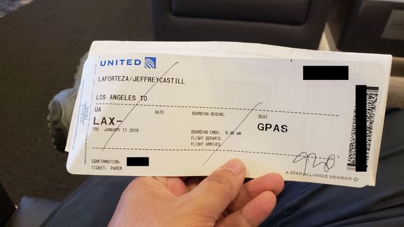 My gate pass allowed me through TSA checkpoint to get to Polaris.