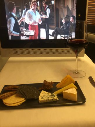 Cheese and port  - can’t really go wrong! 