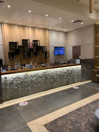 Bar area..upon entry, was given coupons for free drinks