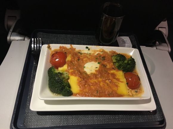 Main course (cannelloni). This was the veg option and was very tasty.  