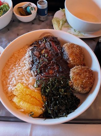 The feijoada was offered on the daytime GRU-ATL flight 