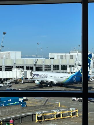 N487AS is here at C3, not flying to SFO though. 