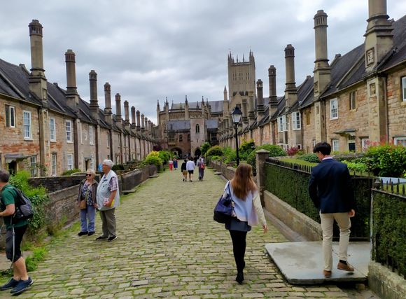 The Vicars Close in Wells, the oldest continually inhabited street in Europe, which I went up and down several times a day when I was at the Cathedral School 