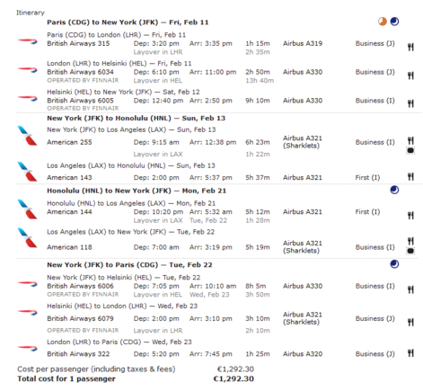 You can make a booking like this