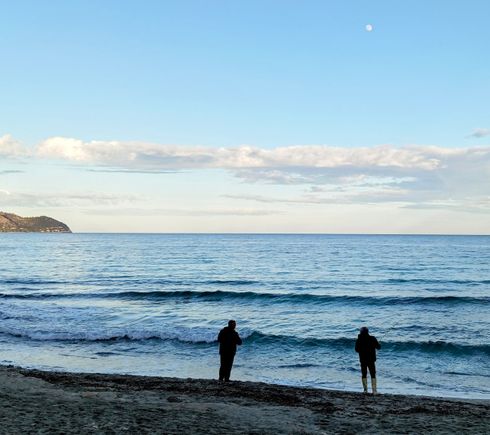 On the beach at Cala Millor, not far from the Iberostar hotel 