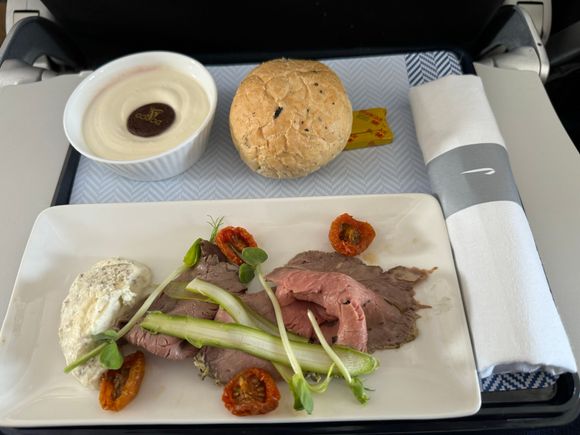 The beef was lovely, especially the truffle crème fraiche. 