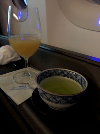 I started off the breakfast service with some of their special Fuji Apple juice, and a Miyazaki Sencha tea. I had a cup of matcha (not pictured) that was equally good shortly afterwards. 