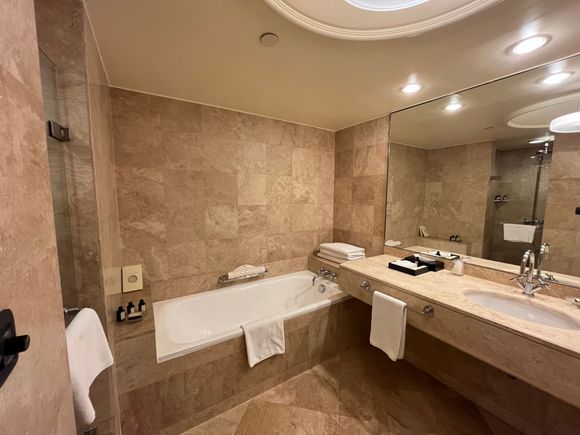 Bathroom (there’s a shower stall to the left that I didn’t get in my picture) 