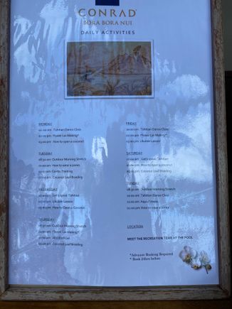 Current list of complimentary activities