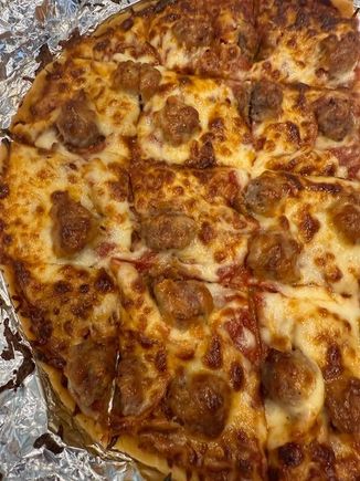 Thin crust. 