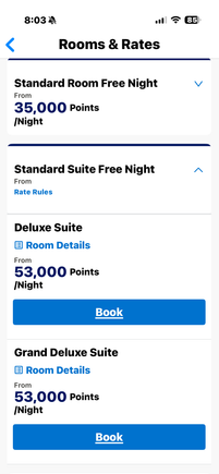 Points booking