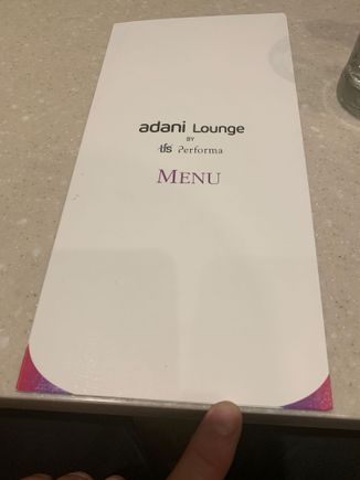 BOM Adani West F menu page 1