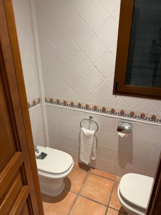 The en suite toilet.