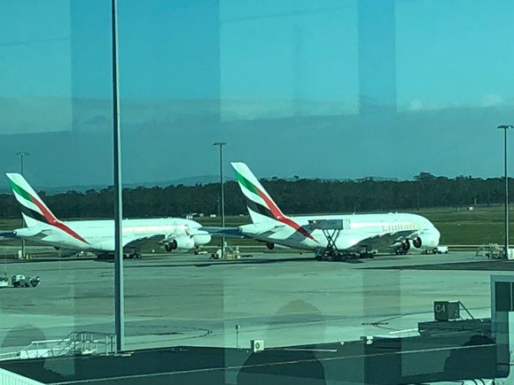 Picture taken from the domestic lounge (I was on my way to Syd)