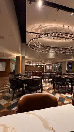 Renovated dinning area. They did a good job.