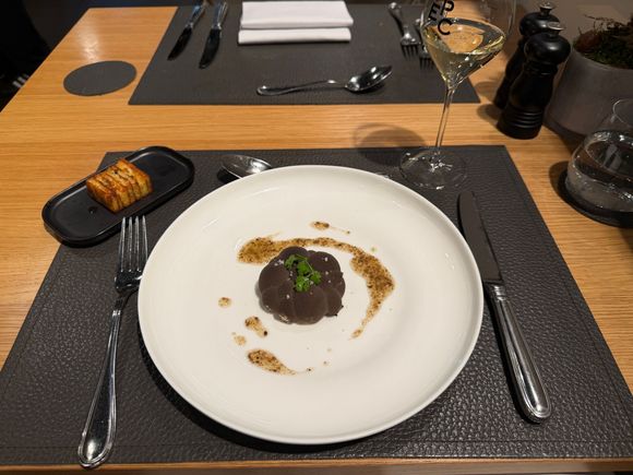 Truffle Mousse - the sauce was poured at the table