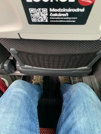 Better legroom in the back row of the bus than row 17 on Aegean. 🤣