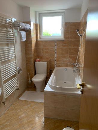 Bathroom. Wish there was a proper shower though