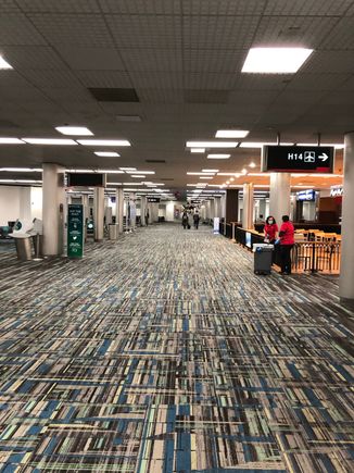 After arrival we disembarked by row and I was yet again in another airport ghost town.